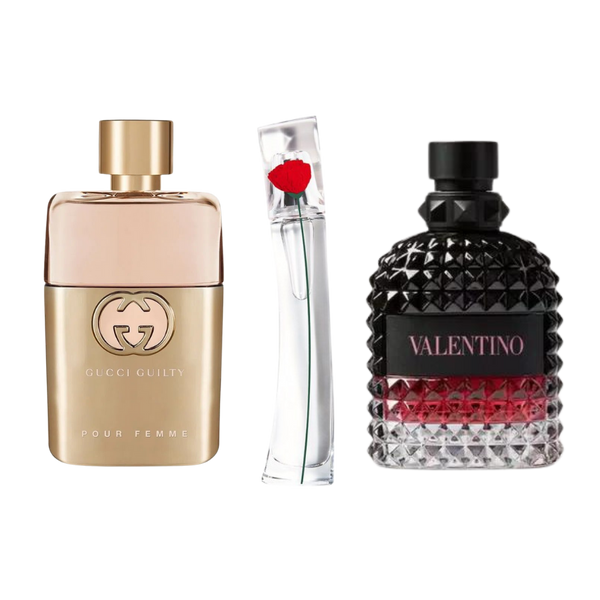 Gucci Guilty, Valentino Intense, Flower By Kenzo (Eau Parfum)