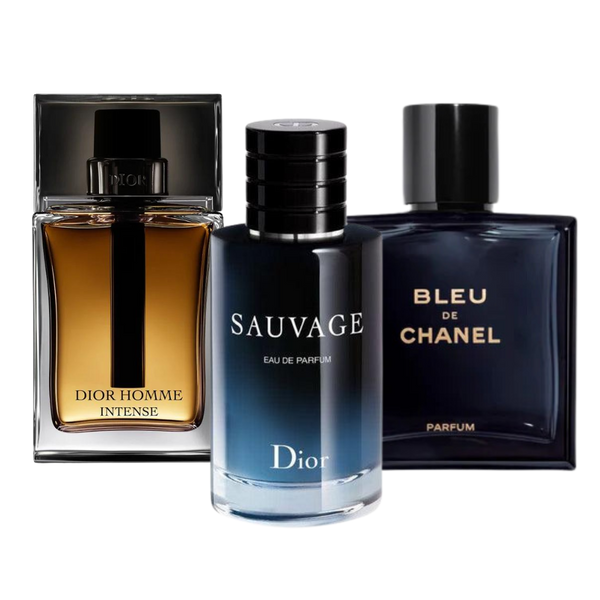 Sauvage Dior, Bleu de Chanel, Dior Homme Intense (Eau de Parfum)